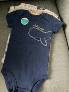 Carters Baby 3 Piece Bodysuit Set, NWT, Size, 3-6 months, Short Sleeve - Picture 1 of 5