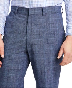 Neu mit Etikett Hugo Boss Tom moderne Passform super flexibel Wollmischung kariert Anzughose 40 x UNF - Bild 1 von 3