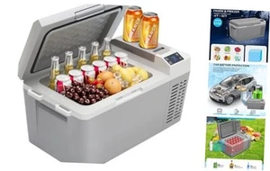 12 Volt Car Refrigerator Electric Cooler with 12/24V DC and 110-240V AC, 21QT - Picture 1 of 7