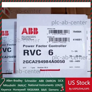 1PCS New ABB RVC-6 RVC6-1/5A Power Factor Controller In Box Brand - Picture 1 of 6