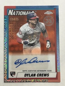 2025 Topps Dylan Crews RC Auto Orange Mojo Refractor /25 Silver Pack - See Pics - Bild 1 von 3