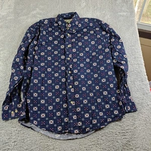 Vintage NATURAL ISSUE SUPREME Long Sleeve Shirt 90s Y2K Cotton Mens SZ M - Picture 1 of 5