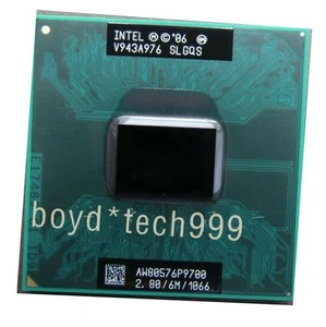 Procesador Intel Core 2 Duo Mobile P9700 CPU SLGQS 2,8 GHz 2 núcleos Socket P - Imagen 1 de 4