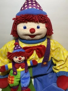 Vintage Gymboree Dance With Me Gymbo The Clown Large 36" Stuffed Plush & Small - Picture 1 of 9