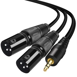 Yeung Qee 3.5mm TRS Stereo Male to Dual XLR Male Splitter Patch Cable,3.5mm (... - Picture 1 of 5