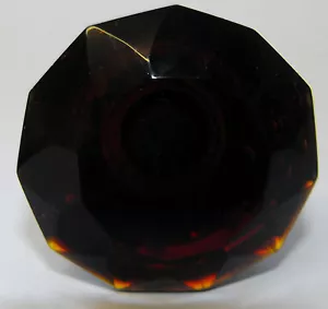 Cupboard Door Knob cabinet Drawer furniture handle Pulls Small Dark Red Glass - Picture 1 of 2
