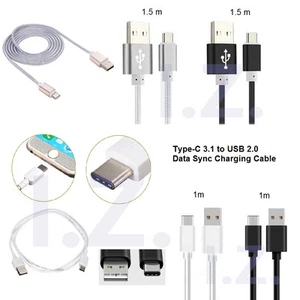 1m/1.5m USB 3.1 Type C Male to USB 2.0 Male Charging Data Sync Cable Lead - Picture 1 of 7