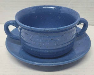 ABC Distributing Company Juego de 4 cuencos y platos de sopa de doble mango de arcilla natural - Imagen 1 de 9