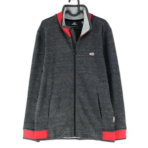 O'Neill 2 Punto Fz Cárdigan Cremallera Completa Gris Jersey Sudadera Talla M - Imagen 1 de 7