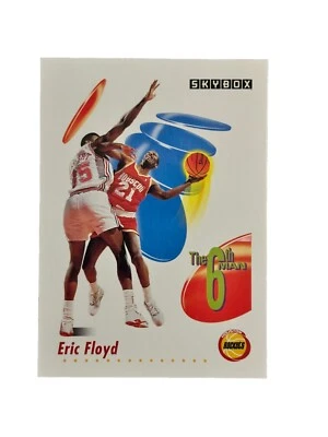 Excellent: Vintage 1991-92 SkyBox Eric Floyd Houston Rockets Trading Card - Image 1 of 2