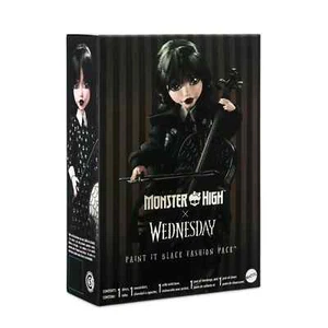 Monster High Paint It Black Fashion Pack Wednesday Addams * Mattel Creations - Picture 1 of 6