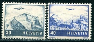 #SVI (02365) Svizzera 2 Valori Posta Aerea n° 42 / 43 Nuovi Gomma Integra MNH** - Imagen 1 de 2