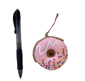 100% SOFT DONUT pink frosting sprinkles PLUSH CHARM cottonfood NWT - Picture 1 of 1