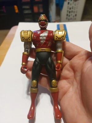 Power Rangers Ninja Storm 5.75" Crimson Thunder action figure Bandai 2003 F15 Foto 1 de 4