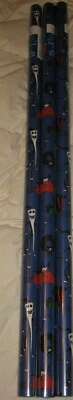 NEW Dark Blue The Nightmare Before Christmas Gift Wrapping Paper 3Rl=60sqft - Image 1 of 4