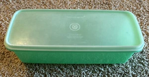 Tupperware Brotsellerie Gemüsehalter #782 Jadeitgrün 2 Stück Vintage - Bild 1 von 6