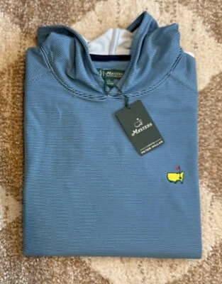 Pullover deportivo con capucha de golf 2025 Master by Peter Millar Crown para hombre nuevo azul marino Foto 1 de 3