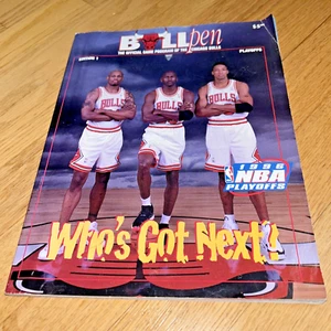 1996 CHICAGO BULLS PLAYOFF GUIDE - Rodman / Jordan / Pippen - Picture 1 of 13