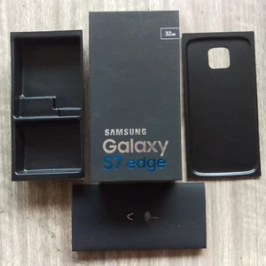EMPTY BOX ONLY RETAIL PACKING WITH FACTORY FILM SEAL FOR SAMSUNG GALAXY S7 EDGE - Picture 1 of 3
