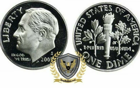2006 S Roosevelt 90% Silver Dime DCAM GEM PROOF #2006SD Cover