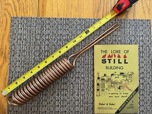 Copper Coil Condenser and book - reflux still 2" - Picture 1 of 1