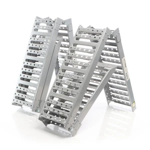 XPOtool 2x Auffahrrampe 340kg Klappbar Verladerampen 197x23cm Motorrad Anhänger - Photo 1/10