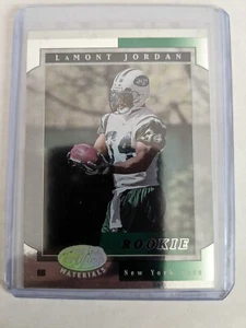 🏆 2001 Leaf Certified Materials /400 LAMONT JORDAN RC #106 NEW YORK JETS - Picture 1 of 2