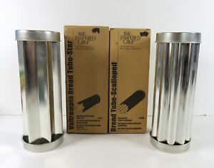 Pampered Chef Scalloped & Valtrompia Star Bread Tubes In Original Boxes
