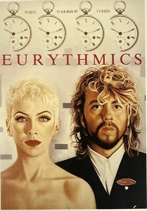 Postal original de promoción única ""When Tomorrow Comes"" (1986) de Eurythmics ""When Tomorrow Comes"" (1986) - Imagen 1 de 3