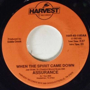 Assurance, When The Spirit Came Down, Harvest Records HAR-45-1183 - Picture 1 of 1