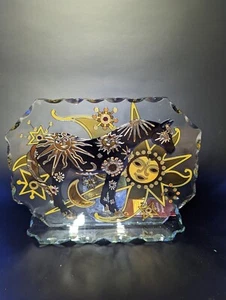 Trail of Painted Ponies Art Glass Candle Plaque SKY OF ENCHANTMENT - Rare! - Imagen 1 de 14