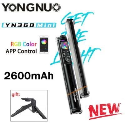 Yongnuo YN360 Mini RGB Full Color LED Video Light Stick APP Control 2700K-7500K - Image 1 of 4