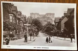 CASTLE, FISHPOND DRIVE, NOTTINGHAM Antique c1905 W H SMITH Real Photo Postcard - Foto 1 di 2