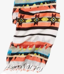 Lightweight Aztec Print Scarf, 84"×37" Poly, Fringe, In Original Packaging - Picture 1 of 5
