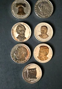 Lot of 7 Anniversary Coin Double Eagle Medallions - Picture 1 of 15
