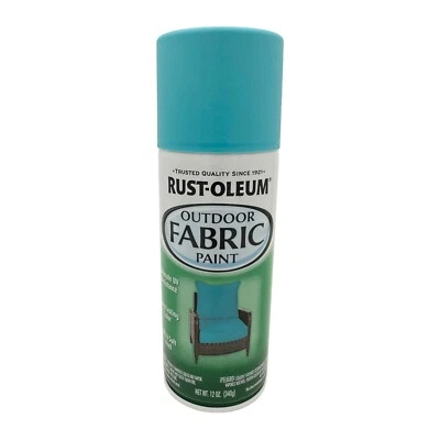 Rust-Oleum Specialty Outdoor Fabric Spray Paint, Turquoise Blue, 12 oz NEW - Image 1 of 4