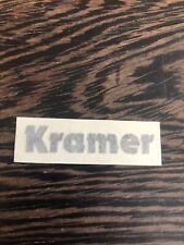 Kramer Guitar Vinyl Headstock Decal - BLACK