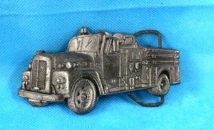 Fibbia per cintura camion dei pompieri vintage - Foto 1 di 4
