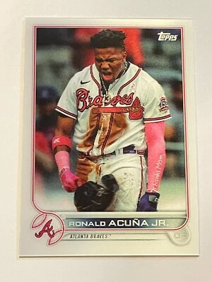 2022 Topps MLB 3D Baseball #200 - Ronald Acuna Jr - Atlanta Braves - Image 1 of 2