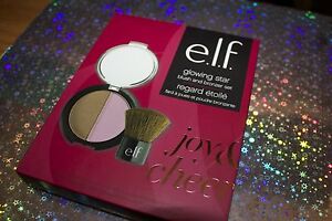e.l.f. Glowing Star Blush and Bronzer Set Joy & Cheer + Free Eye & Lip Liner! 