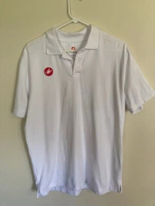Castelli Race Day Casual Polo Shirt White MTB/Cycling/Bicycle Men's Size XL - Picture 1 of 4