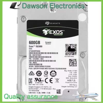 ST600MP0006 SEAGATE 12Gbs 600GB 256MB 15K 2.5'' SAS Hard Drive 100% Original - Image 1 of 4