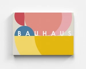 Cuadro en lienzo estilo Bauhaus colorido decoración moderna mural artista arte - Imagen 1 de 7
