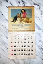 1953 “It’s Up to You” pinup girl & Lassie 12 month calendar