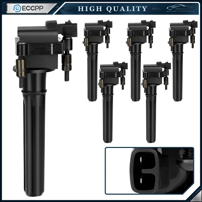 6 bobinas de encendido ECCPP para Chrysler 300M 1999-2004 Pacifica V6 3,5 L Foto 1 de 4