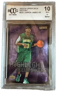 2003 Upper Deck Victory - Highlight Reel Makers LeBron James #222 (RC) BCCG 10! - Picture 1 of 6