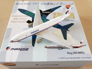 1:400 Boeing 777-200 Malaysia Airlines 9M-MRO MH370 Ultimate Collection NG Model - Picture 1 of 4