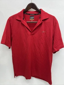 Camisa Polo Greg Norman For Tasso Elba Roja Sólida - Talla Pequeña - Imagen 1 de 5