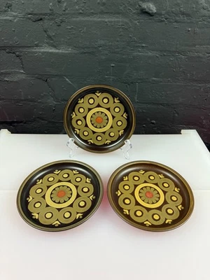 3 x Denby Arabesque Tea / Side Plates 17 cm Wide Set - Image 1 of 4