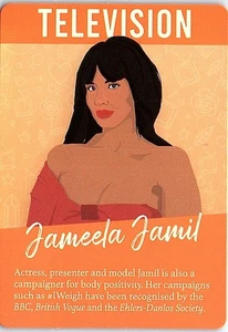 Tarjeta de juego de televisión Jameela Jamil Girl Power - Imagen 1 de 2